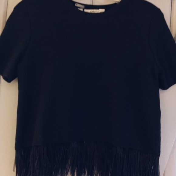Zara Feather trim tee - Picture 2 of 4
